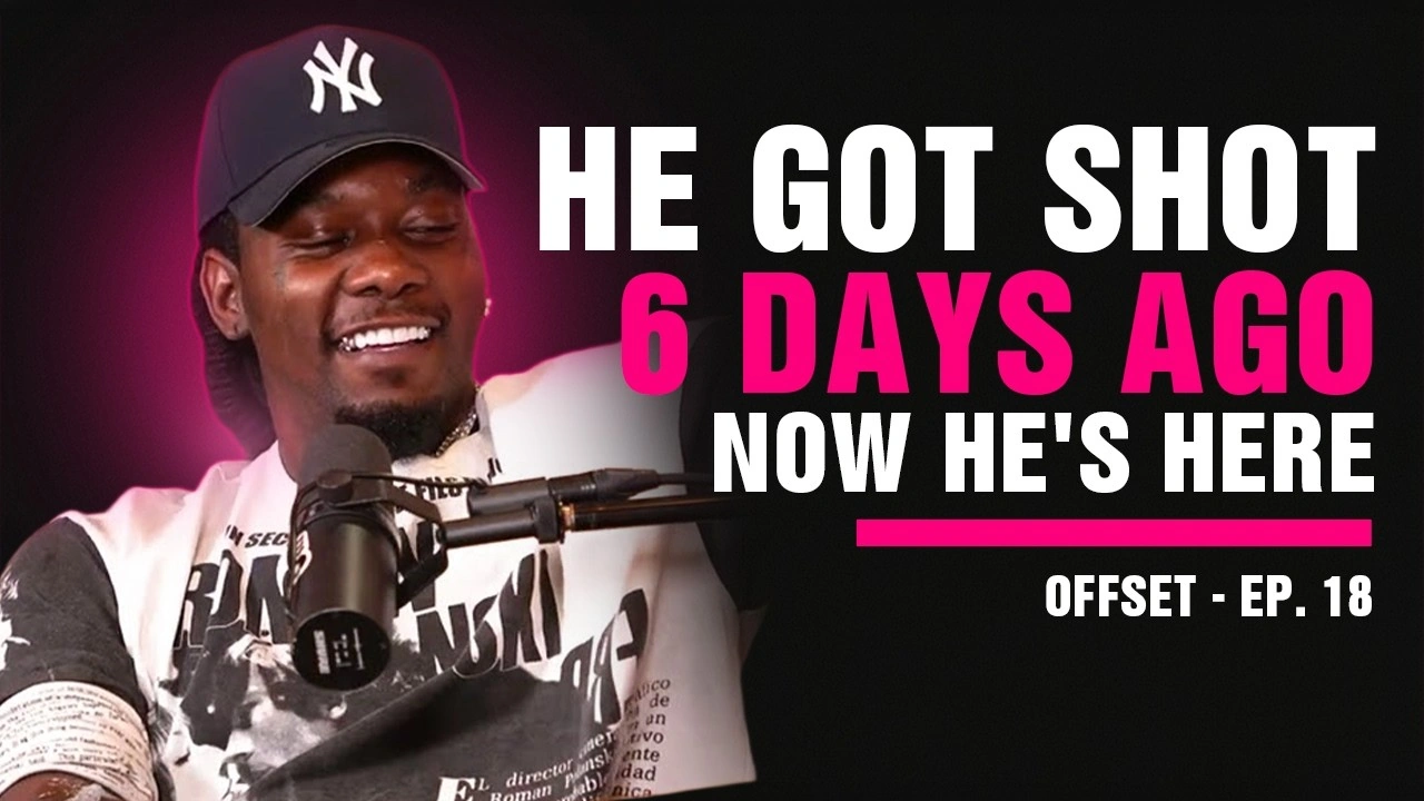 Offset On Getting Shot, Untold Stories & Business Advice, YouTube thumbnail